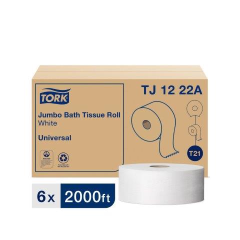 TISSUE BATH JUMBO SR WHT