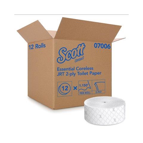 TISSUE BATH JRT JR CORELESS WHT