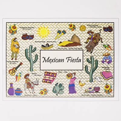 PLACEMAT 10X14 FIESTA MEXICANA