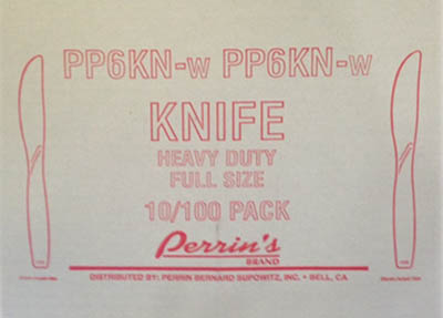 CUTLERY KNIFE XHVY PP WHT