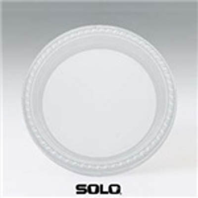 PLATE PLAST 7" RND CLR SOLO