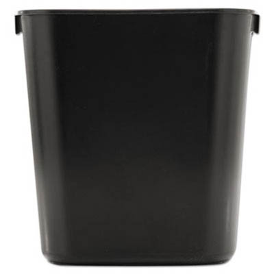 WASTEBASKET 13QT SM BLK RECT DESKSIDE