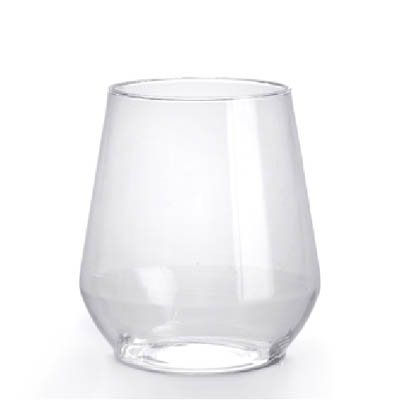 CUP PLAST 12 OZ STEMLESS CLR RESERV