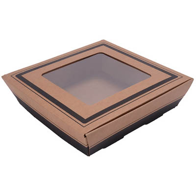 TRAY CATERING 15X15X3.75 SQR 2" CORRUGAT