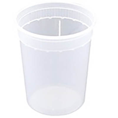 CONT PLAST 32 OZ CLR DELITAINER