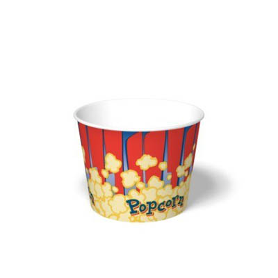 CONT PPR 85 OZ BUCKET POPCORN DESIGN