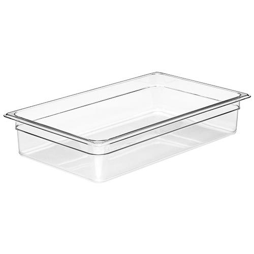 PAN FOOD FULL SIZE 4" DEEP POLY CLEAR