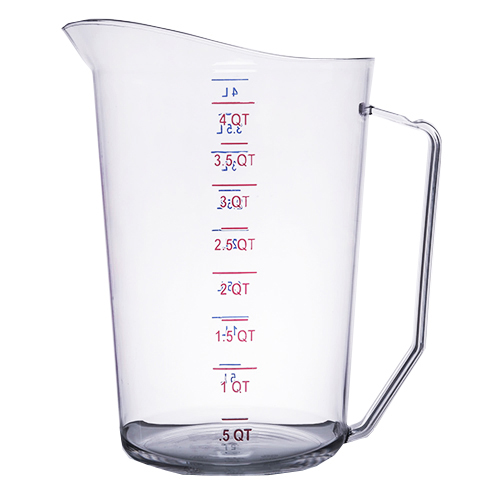 CUP MEASURING 4 QUART POLY CLEAR