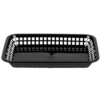 BASKET 10.75X7.75X1.5" BLK GRANDE PLATTE