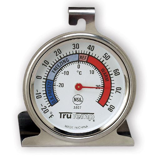 THERMOMETER REF/FREEZER DIAL 2.25" NSF