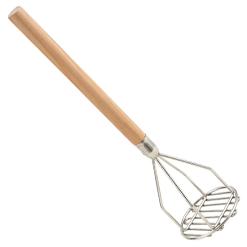 MASHER POTATO 4" RD S/S 18" WOOD HANDLE