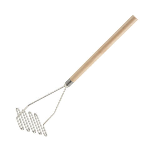 MASHER POTATO/BEAN 5.5" S/S 24" WOOD HDL