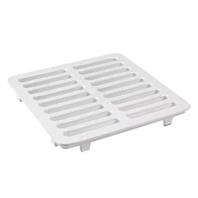 DRAIN GRATE 8 7/8" SQ FLOOR WHITE