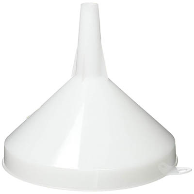 FUNNEL PLAST 6" 32 OZ WHT