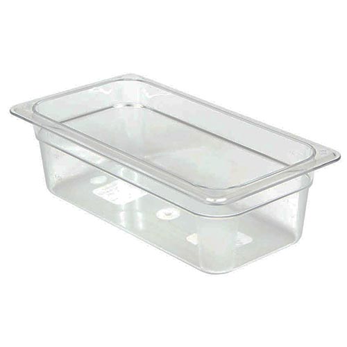 PAN FOOD 1/3 SIZE 4" DEEP POLY CLR CAM