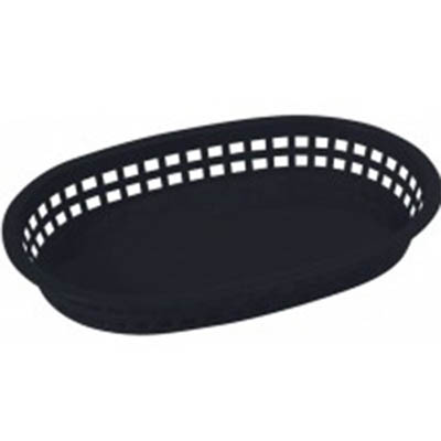 BASKET PLAST 10.75X7.25 BLK 1 DOZ