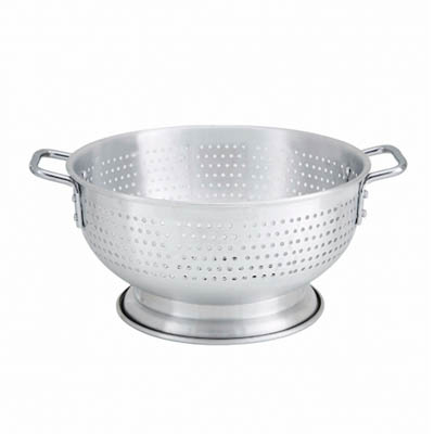 COLANDER 11 QT ALUM W/HANDLES