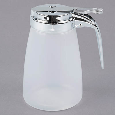 DISPENSER SYRUP 10 OZ CHROME/METAL TOP