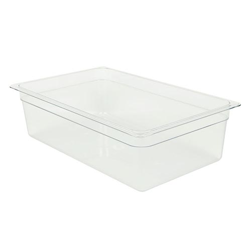 PAN FOOD FULL SIZE 6" DEEP POLY CLEAR