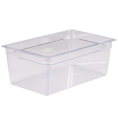 PAN FOOD FULL SIZE 8" DEEP POLY CLEAR