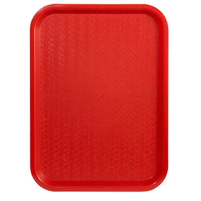 TRAY 14X18 FAST FOOD RED