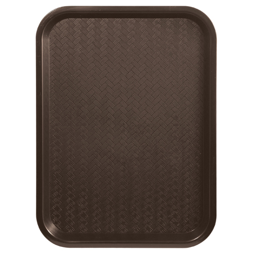 TRAY 12X16 FAST FOOD BROWN