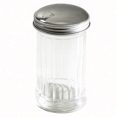 POURER SUGAR 12 OZ FLAT TOP W/SPOUT