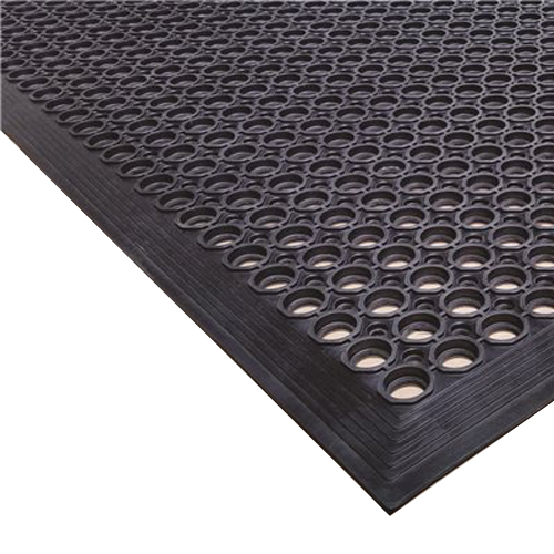 MAT 3X5X.5 BLACK BEVELED ANTI-FATIGUE