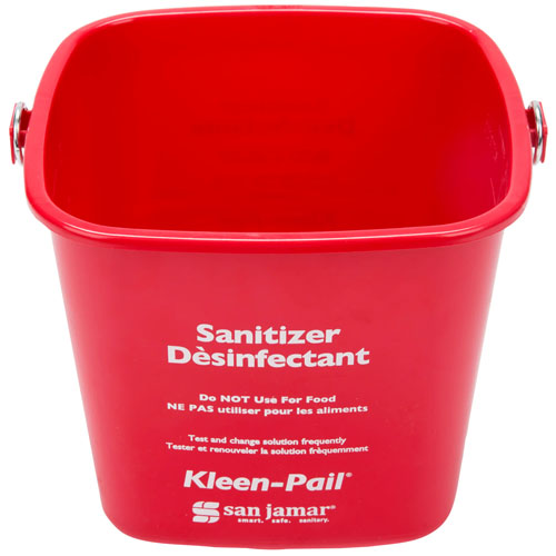 KLEEN PAIL 6QT RED SANITIZING SOLUTION