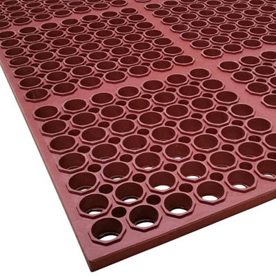 MAT 58.5X39 ANTI-FATIQUE 7/8" RED