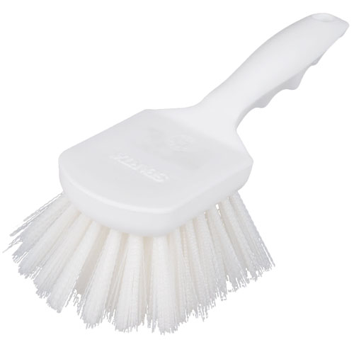 BRUSH SCRUB 8X3 IN SPARTA POLYESTER WHT