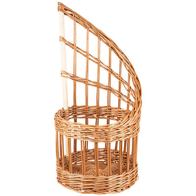 BASKET BREAD 11" DIA TALL WICKER