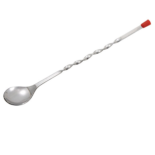 SPOON BAR 11" RED KNOB S/S