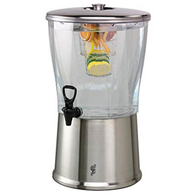 DISPENSER BEVERAGE 5 GAL S/S LID&BASE