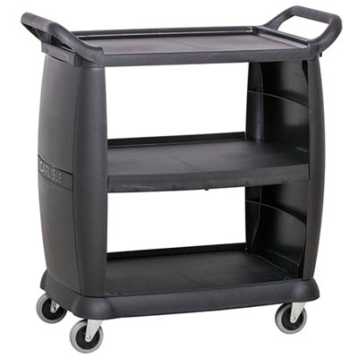 CART UTILITY 42X23X33 3 SHELF BLACK