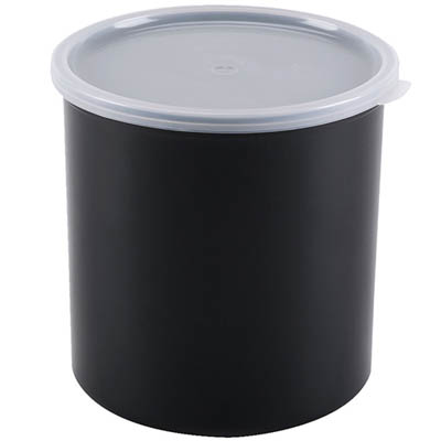 CROCK 2.7 QT ROUND PLASTIC BLACK NSF