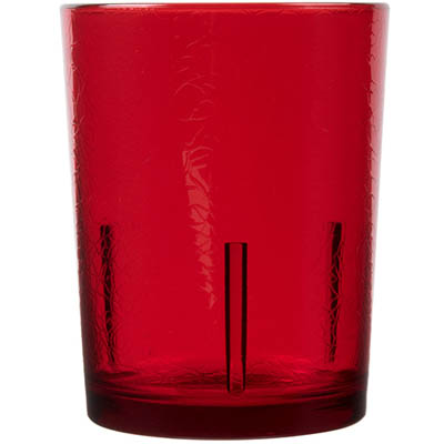 TUMBLER 14 OZ CRACKLE DEL MAR RUBY RED