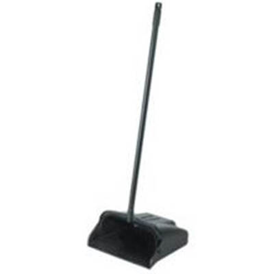 LOBBY DUST PAN W/WIND BRK BLK