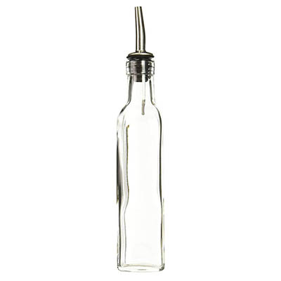 BOTTLE 8 OZ OIL CRUET SQUARE