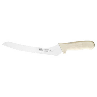 KNIFE BREAD 9" OFFSET WHITE HANDLE