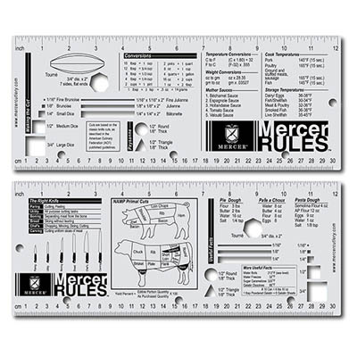 RULER 2 SIDED MERCER RULES S/S