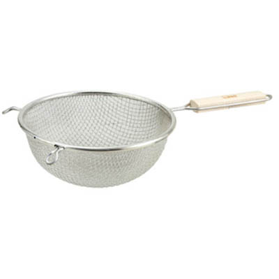 STRAINER 6.25" MEDIUM DOUBLE MESH S/S