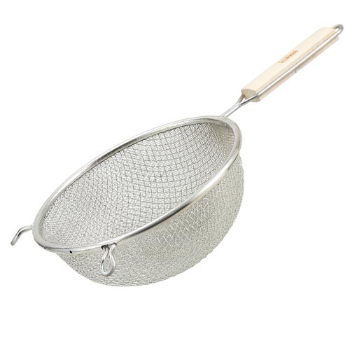 STRAINER 8" MEDIUM DOUBLE TINNED MESH