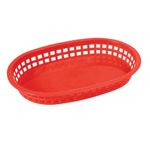 FAST FOOD BASKET RED OVAL