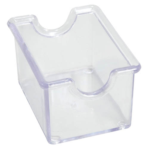 HOLDER SUGAR PACKET CLEAR PLASTIC