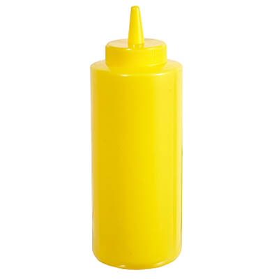 BOTTLE 12 OZ SQUEEZE YELLOW