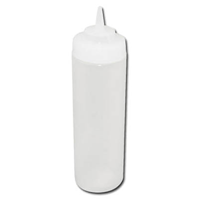 BOTTLE 12 OZ SQUEEZE WIDE MOUTH CLEAR