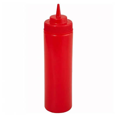 BOTTLE 24 OZ SQUEEZE RED