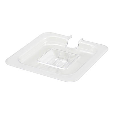 COVER FOOD PAN 1/6 SZ SLTD W/HNDL