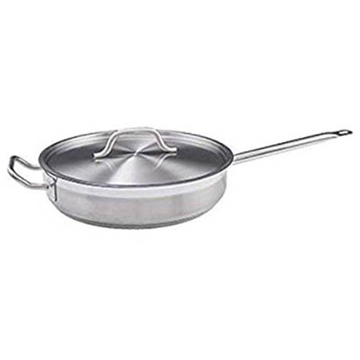 PAN SAUTE 3 QT W/HANDLE & LID S/S